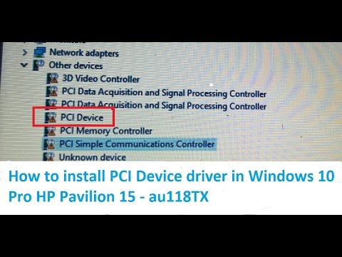 Pci Encryption/decryption Controller Driver Windows 8